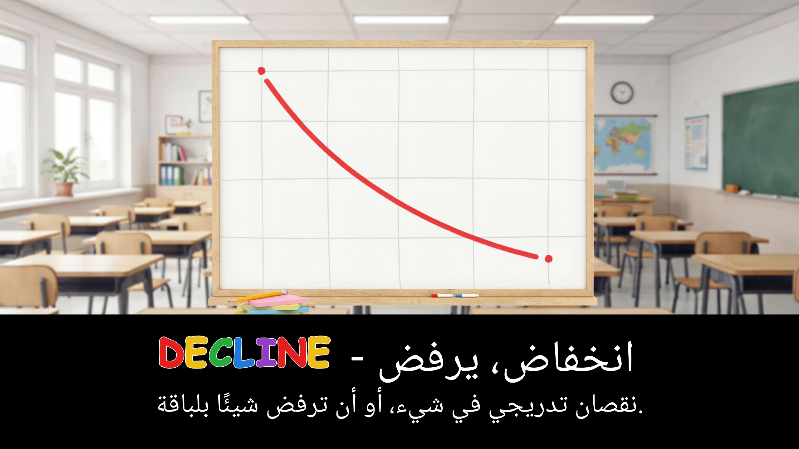 Arabic Illustration for decline